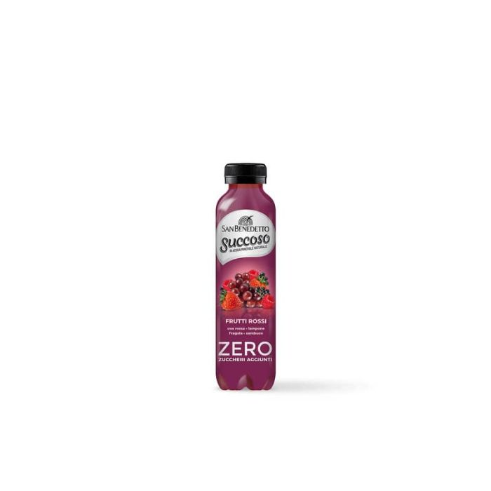 Succoso Zero gusto Frutti Rossi in PET formato 0,40 L San Benedetto - conf. da 12 bottigliette - 1771 main product photo