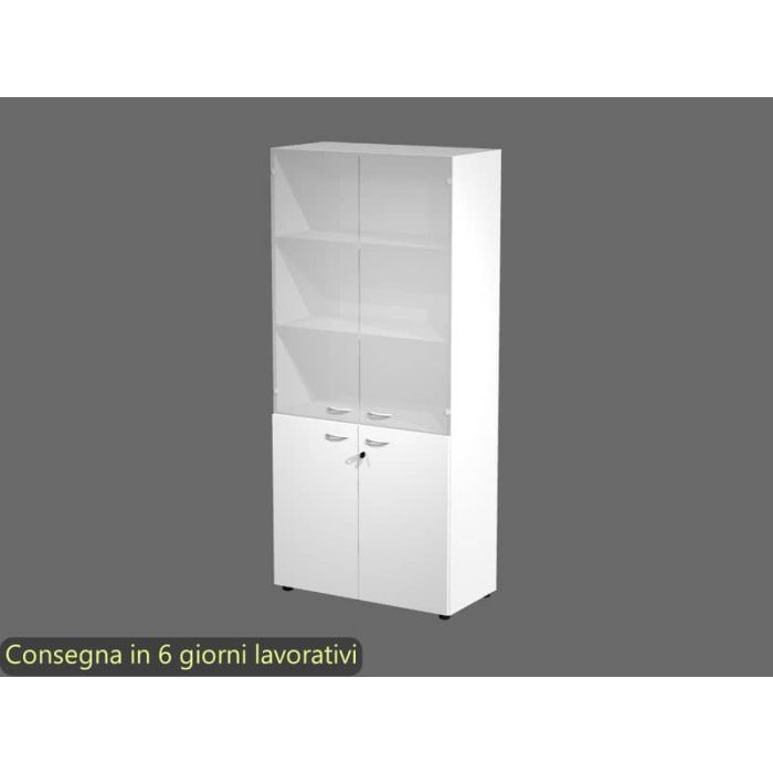 Armadio componibile Artexport 2898 ante basse + ante medie in vetro Bianco AR-ST+AR-AB+AR-AVM-3 main product photo