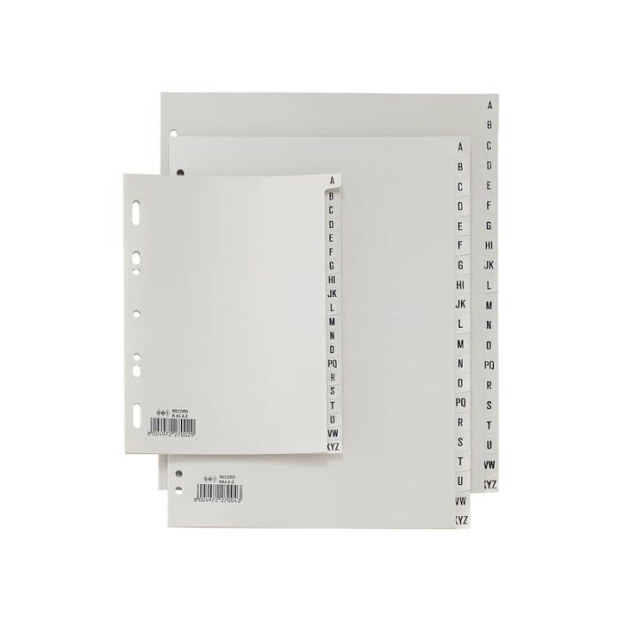 Separatori alfabetici in PP Sei Rota Record A-Z grigio A5 581500 main product photo