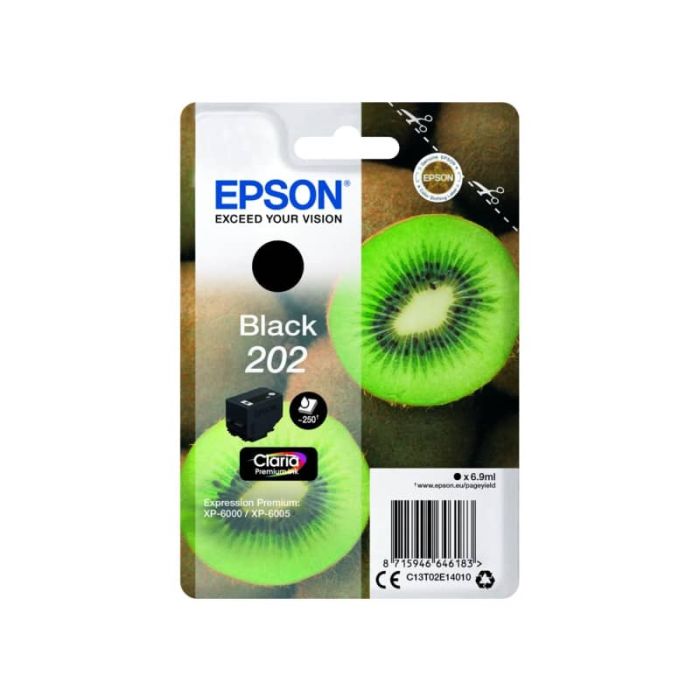 Cartuccia inkjet Kiwi 202 Epson nero C13T02E14010 main product photo