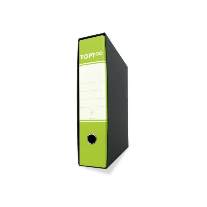 Registratore commerciale con custodia - dorso 8 cm - 23x30 cm TOPToo verde lime FMCRTU8VL main product photo