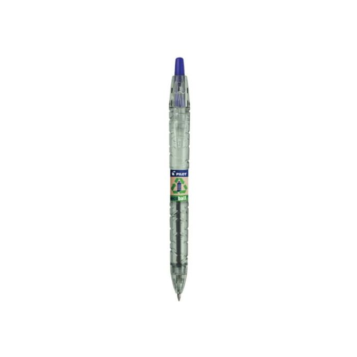 Penna a sfera a scatto Pilot ecoball B2P ricaricabile - punta 1 mm - inchiostro a base d'olio - blu - 040177 main product photo