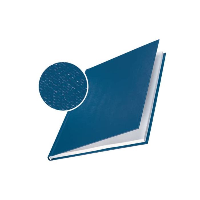 Copertina rigida max 71-105 fogli Leitz impressBIND in cartone con dorso da 10,5 mm A4 blu conf. da 10 - 73920035 main product photo
