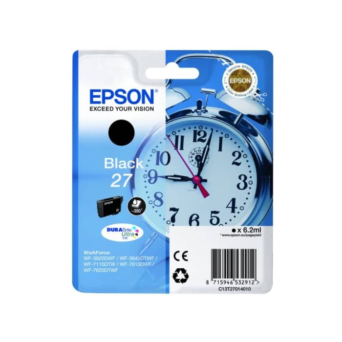 Cartuccia inkjet Sveglia 27 Epson nero C13T27014012 main product photo