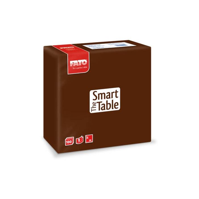 Tovaglioli Fato The Smart Table 38x38 cm cioccolato Conf. 100 pezzi - 82141400 main product photo