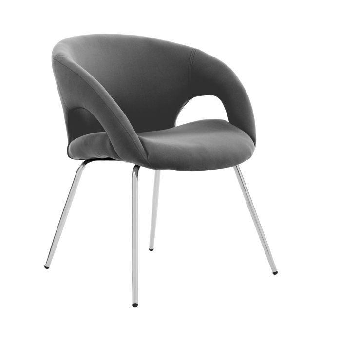 SERENA GROUP Seduta visitatore Pensacola grigio scuro main product photo