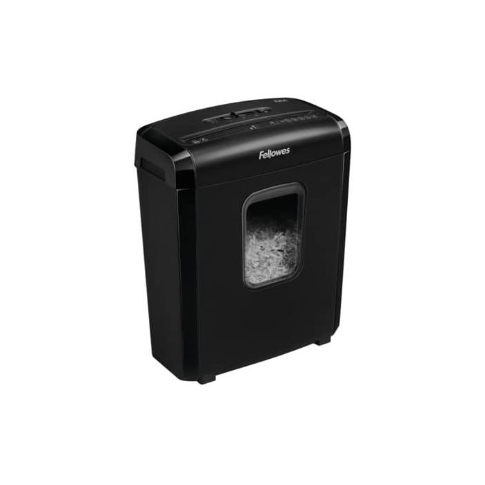 Distruggidocumenti Fellowes a miniframmento da 4x12 mm - 6 ff - ciclo continuo 5 min - 13 L - 4631101 main product photo