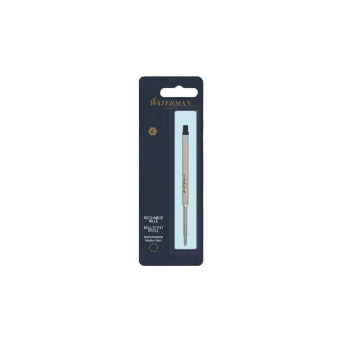 Refill penna a sfera Waterman in blister Waterman punta media - nero S0944480 main product photo