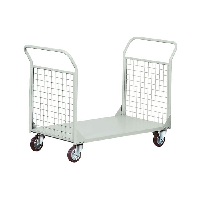 Carrello da lavoro - 2 sponde rete - 300 kg - grigio - Tecnotelai main product photo