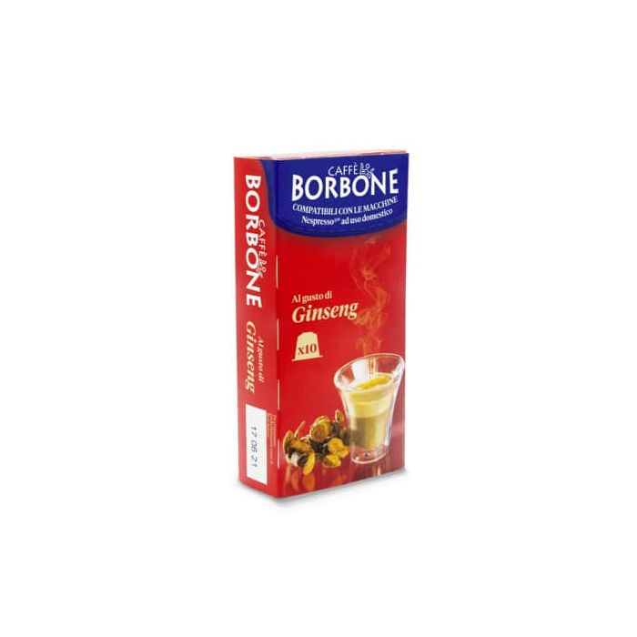Capsule di preparato solubile per caffè al latte e ginseng 6,5 gr compatibili Caffe Borbone Nespresso - RESGINSEN6X10 main product photo
