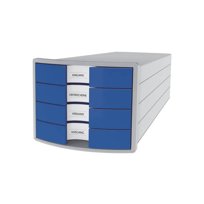 Cassettiera IMPULS HAN in polistirolo con 4 cassetti chiusi blu 1012-14 main product photo
