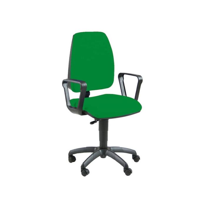 Sedia operativa girevole Unisit Jupiter JUBR Eco smart - rivestimento Eco verde - con braccioli - JUBR/EV main product photo