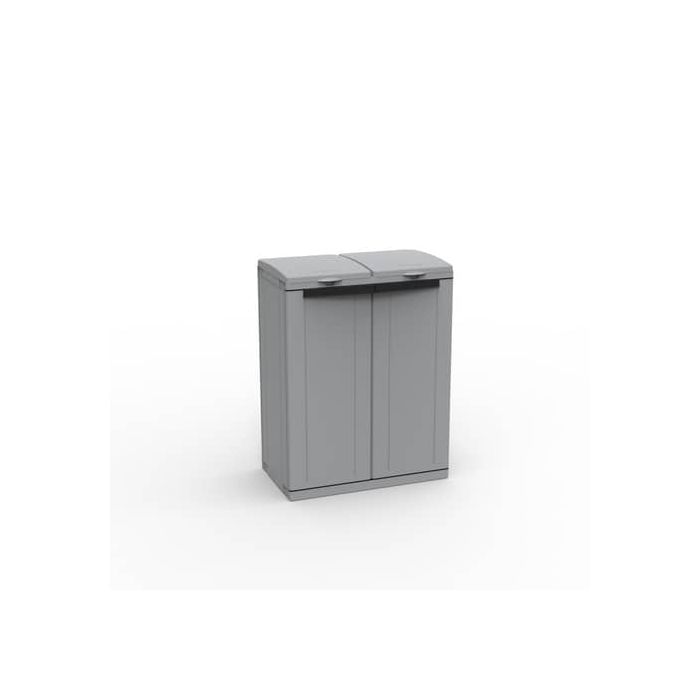Armadietto a due ante raccolta rifiuti TERRY Eco Cab 2 grigio 1002283 main product photo