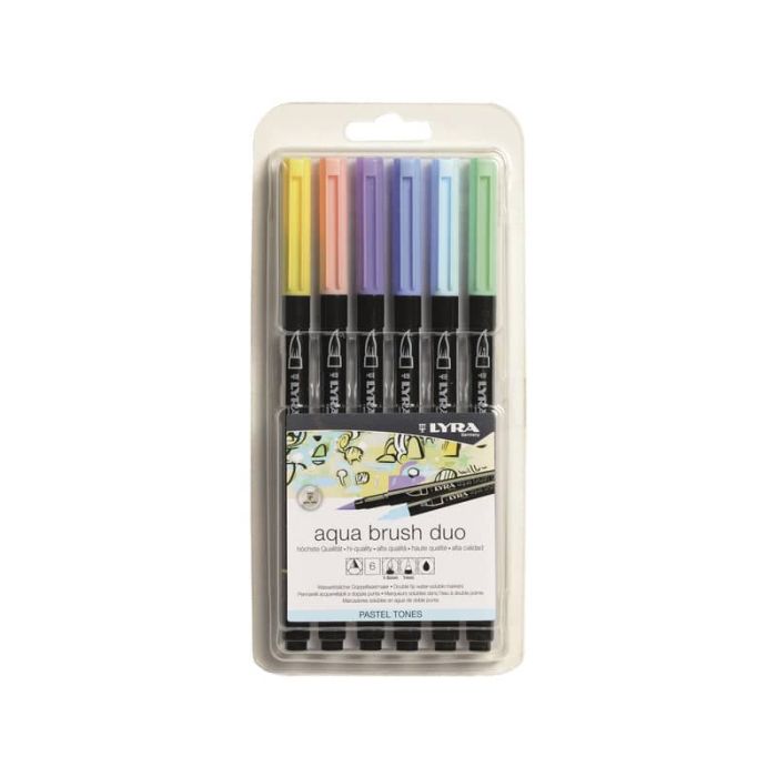 Lyra pennarelli Aqua Brush Duo - Pastel set, 6 Pezzi main product photo
