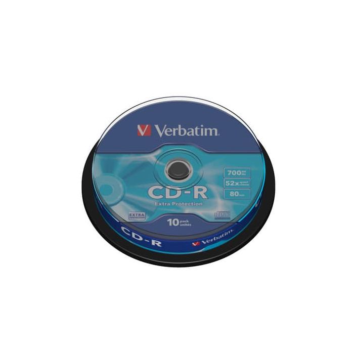 CD-R Extra Protection Verbatim 700 MB in confezione da 10 cd-r - 43437 main product photo