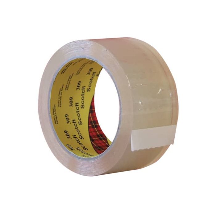 Nastro da imballo Scotch 309 in acrilico a rumorosità ridotta 50 mm x 66 m trasparente conf. da 6 pezzi - 309 main product photo