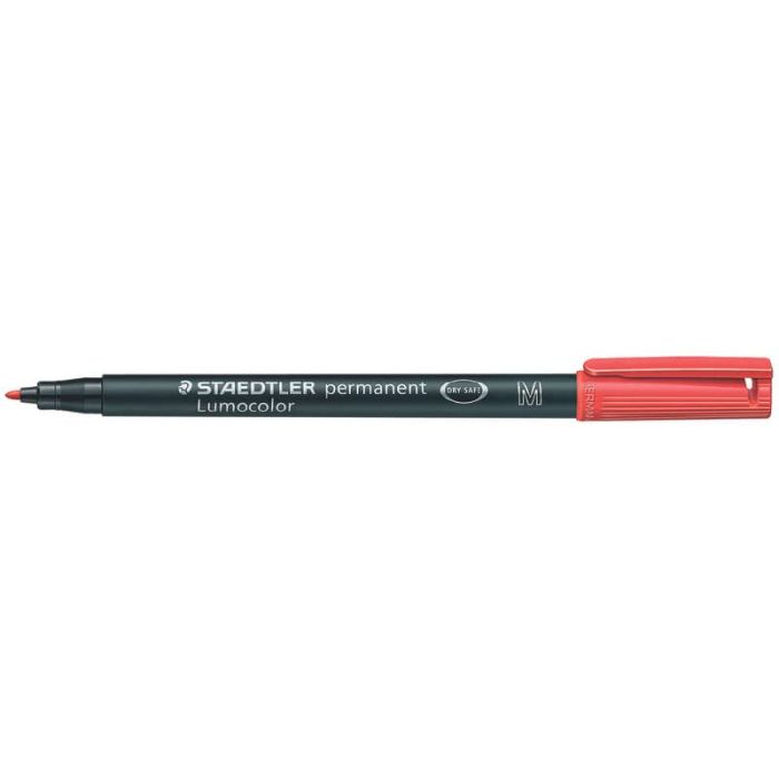 Penna a punta sintetica Staedtler Lumocolor permanent pen 317 M rosso 317-2 main product photo