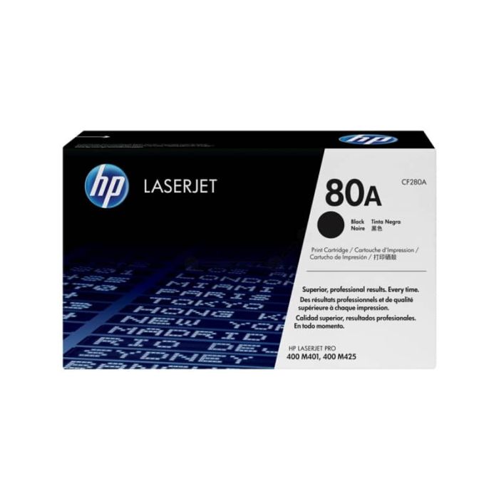 Toner 80A HP nero CF280A main product photo