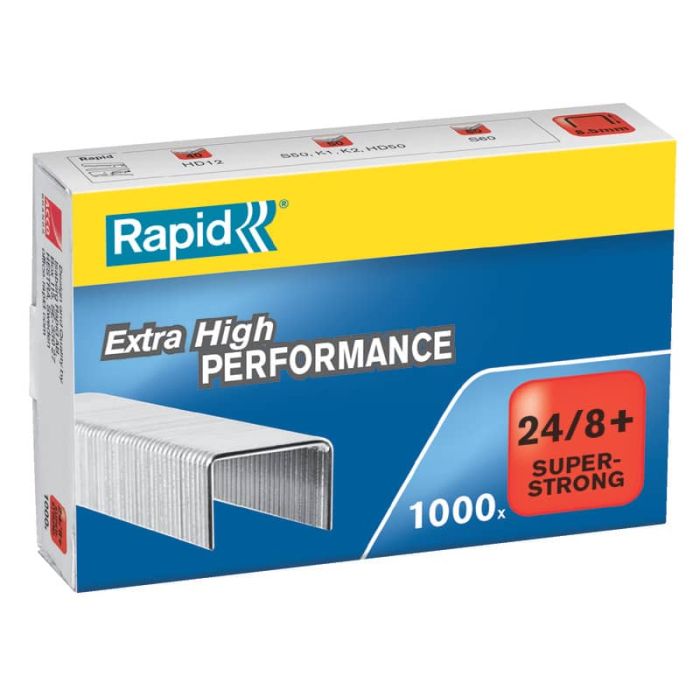 Punti metallici Rapid Super Strong 24/8+ conf. da 1000 - 24858500 main product photo