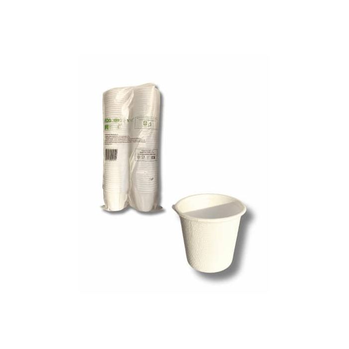 Bicchiere per caffe' espresso in bagassa sbiancata Ferrari Bio conf. 100 pz 88 ml FBIO25 main product photo