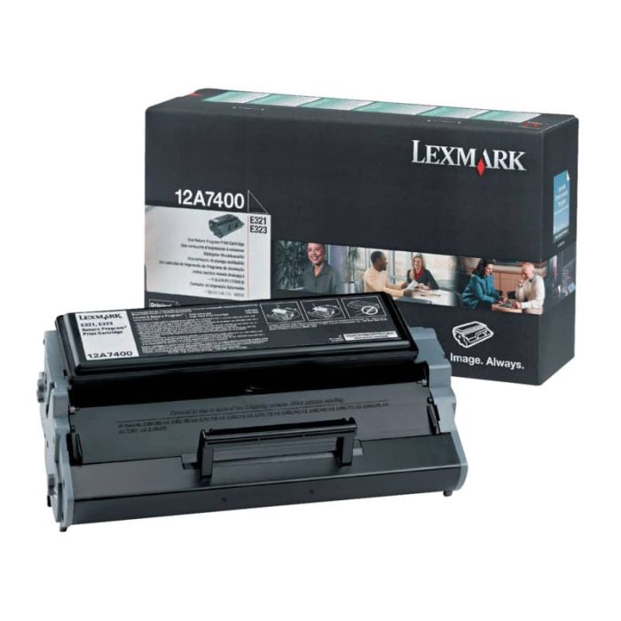 Toner return program Lexmark nero 12A7400 main product photo