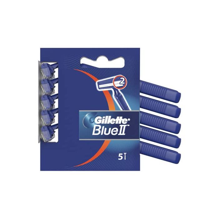Rasoio usa e getta Gillette Blue II a 2 lame blu confezione da 5 pz. - GL001 main product photo