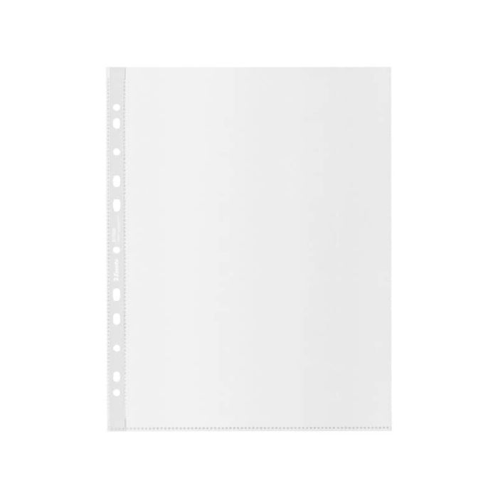 Buste a perforazione universale Esselte Office f.to 22x30 cm 100% riciclate trasparenti - conf. 50 pezzi - 627502 main product photo