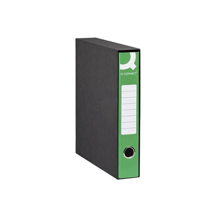Registratore protocollo con custodia Q-Connect dorso 5 cm - 28,5x34,3 cm - verde scuro - Q/PROT5VE main product photo