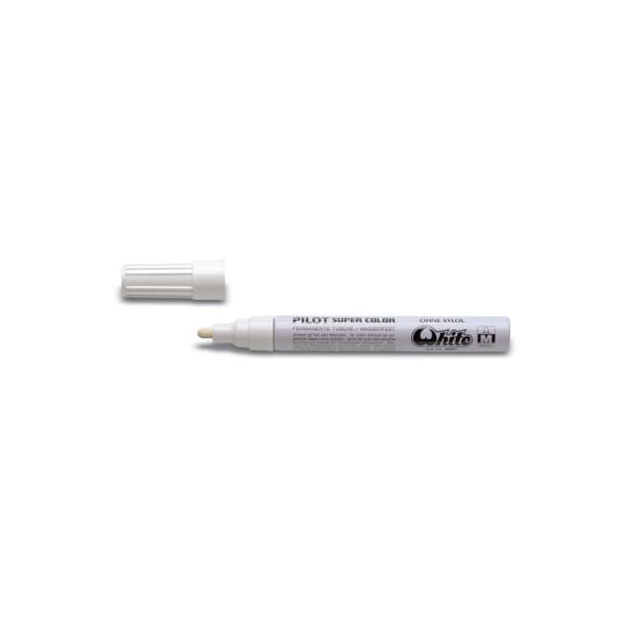 Marcatore a vernice Pilot Super Color punta in fibra di acrilico 4,5 mm bianco - 002456 main product photo