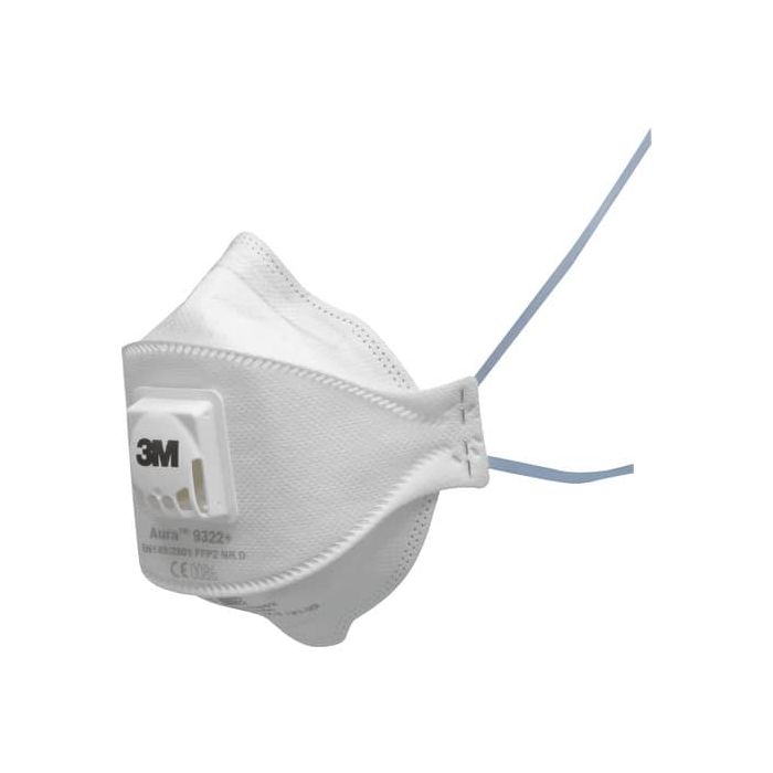 Respiratore monouso 3M Aura™ FFP2 con valvola Conf. 10 pezzi - 9322 main product photo