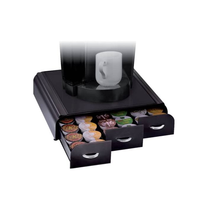 Organizzatore cialde per macchina da caffè CEP plastica 3 cassetti 7x33x34 cm nero - 2230060011 main product photo