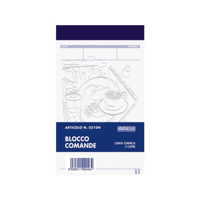 Blocco comande O.C.L. 9x15 cm 25x2 copie 0210N main product photo