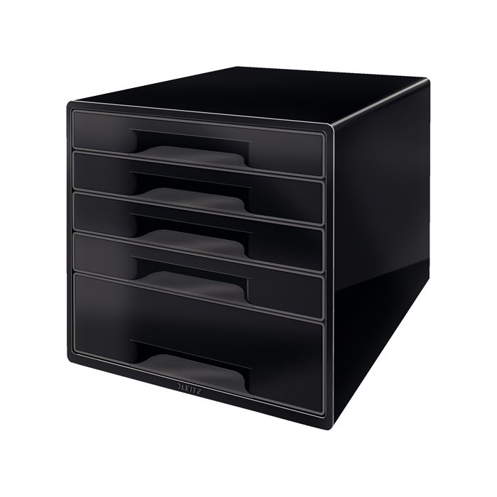 Cassettiera drawer Cabinet CUBE 5 nero Leitz main product photo