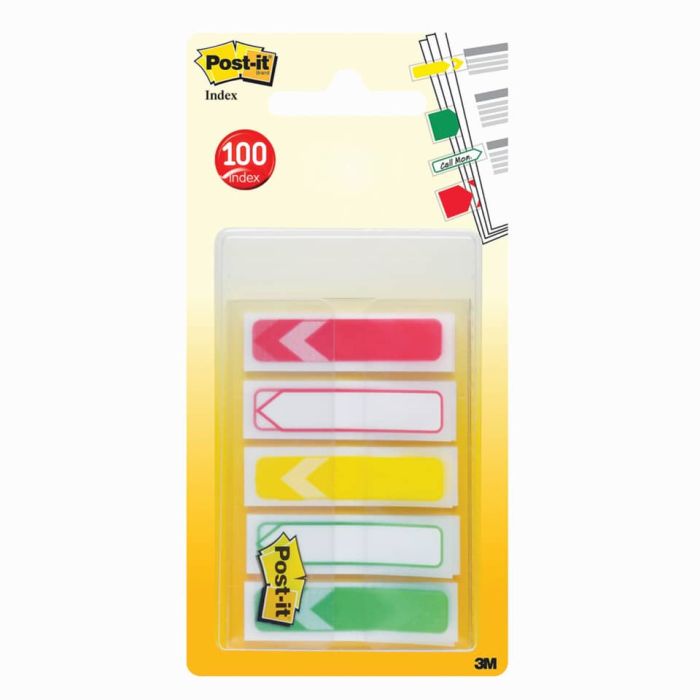 Segnapagina removibili Post-it Index Mini Freccia assortiti 5 blocchetti da 20 - 684-ARR-RYG-EU main product photo