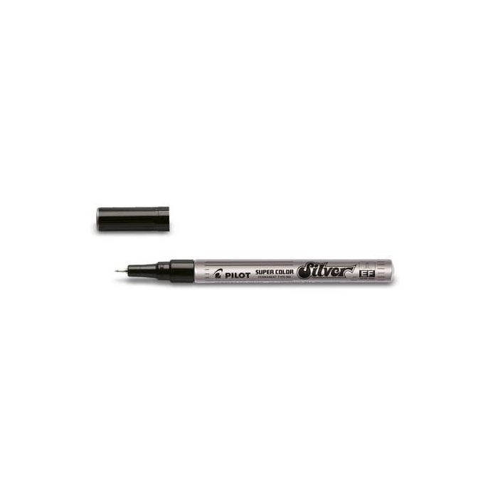 Marcatore a vernice Pilot Super Color punta in fibra di acrilico 1 mm argento - 002451 main product photo