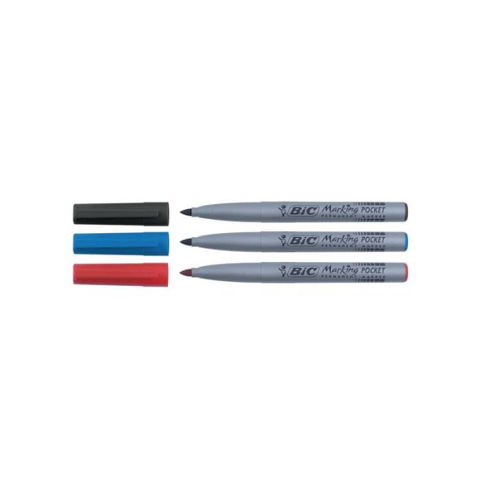 Marcatore permanente BIC Marking Pocket 1445 punta conica 1 mm blu 8209012 main product photo