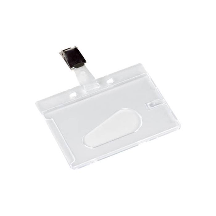Portabadge Q-Connect 85x54 mm con clip con clip conf. da 10 - KF14148 main product photo