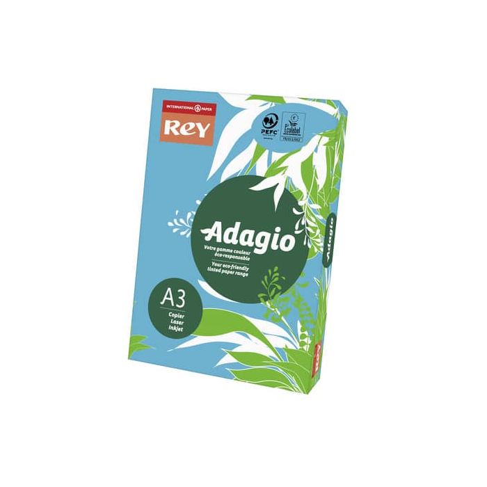 Carta colorata A3 International Paper Rey Adagio 160 g/m² blu - Risma da 250 fogli - ADAGI160X501 main product photo