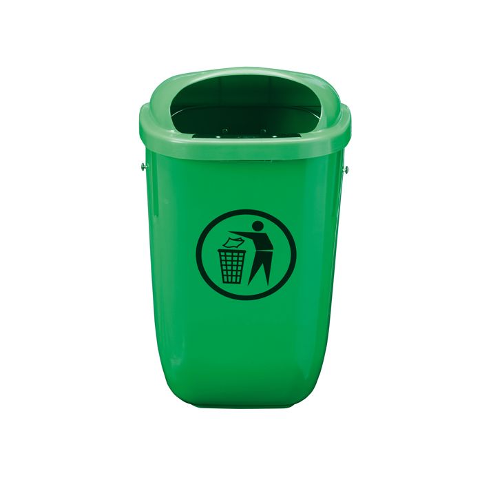 MEDIALINTERNATIONAL Gettacarte Classic - da esterni - 40x34,8x74,5 cm - 50 litri - verde - Medial International main product photo