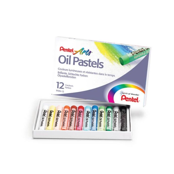 Pastelli a olio Pentel Arts Oil Pastel - 8 mm colori assortiti Conf. 12 pezzi - 0100524 main product photo
