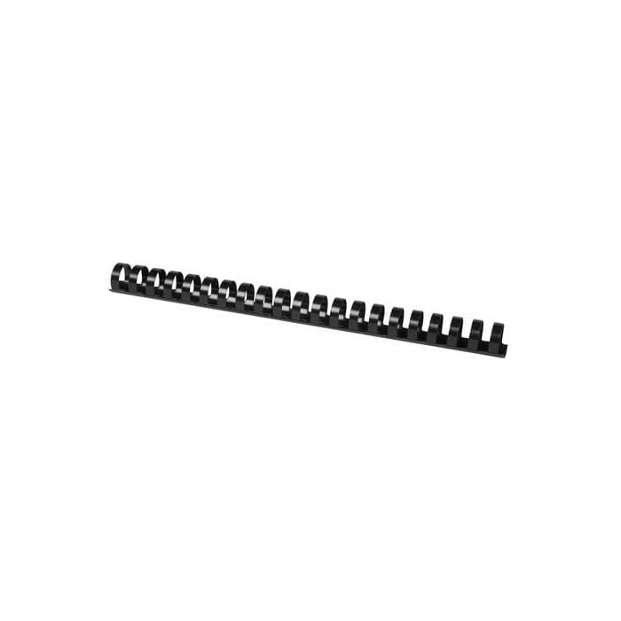 Spirali in PVC per rilegatura Q-Connect 22 mm - colore nero - conf. 50 pezzi - KF32116 main product photo