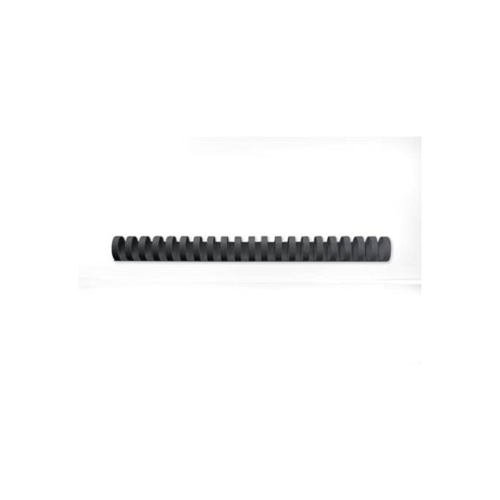 Dorsi plastici a 21 anelli GBC CombBind 28 mm A4 nero - fino a 240 fogli conf da 50 dorsi - 4028183 main product photo