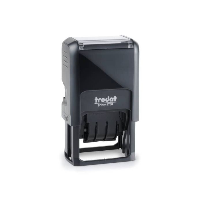 Datario con testo REGISTRATO TRODAT PRINTY ECO 4750/L7 in plastica 41x24 mm blu-rosso - 141075 main product photo