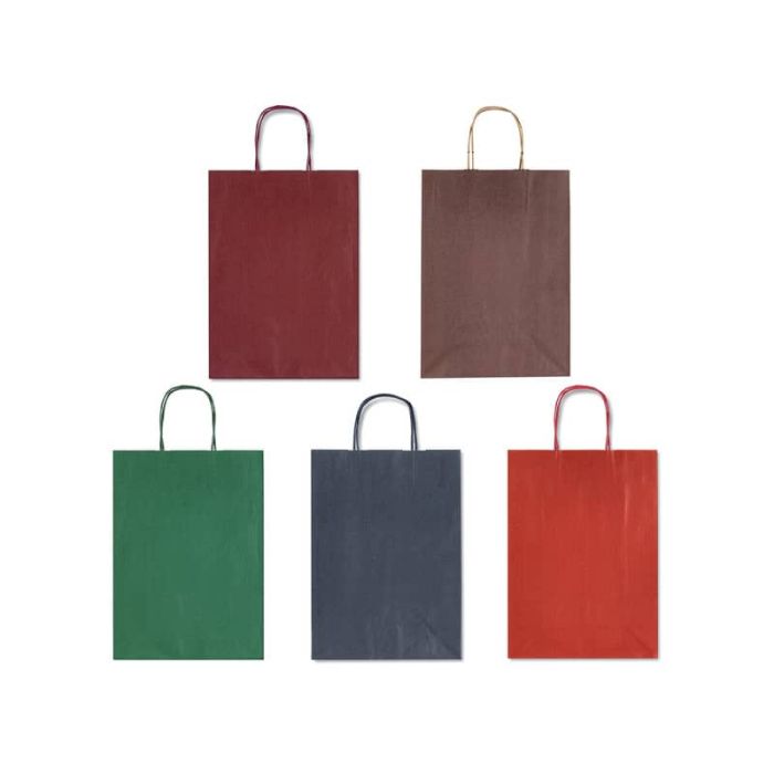 Borsa Allegra su carta kraft bianca colori dark assortiti conf. 25 pz Rex-Sadoch 36x12x41 cm - SDF36DAR main product photo