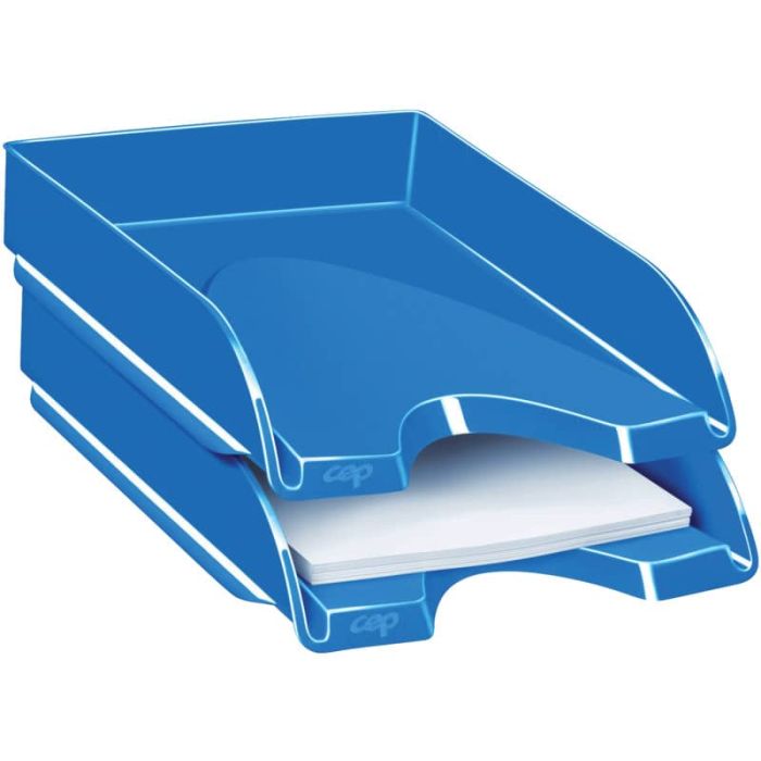 Vaschetta portacorrispondenza CepPro Gloss CEP in polistirene impilabile blu oceano - 1002000351 main product photo