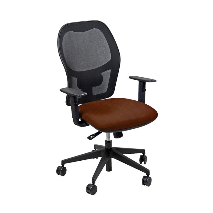 Poltrona operativa Hubble - c/braccioli - marrone - Unisit main product photo