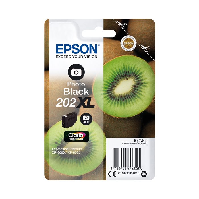 EPSON CARTUCCIA INCHIOSTRO NERO FOTO 202 XL KIWI main product photo