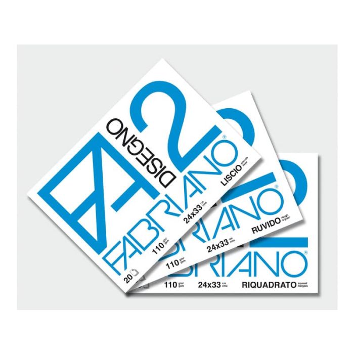 Album da disegno Fabriano F2 a punti metallici 110 g/m² 20 24x33 cm ff. ruvidi - 04004110 main product photo