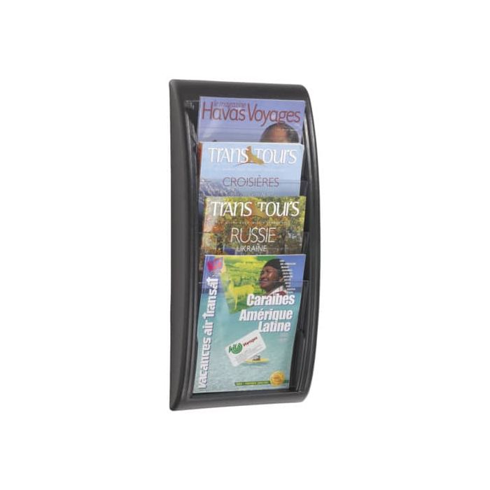 Espositore da muro Paperflow Quick Fit A4 componibile 4 tasche alluminio K540615 main product photo