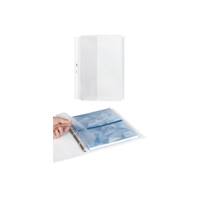Buste con soffietto e patella laterale in PP Sei Rota Atla GS P altissima capacita' trasparente 10 pz. - 662516 main product photo